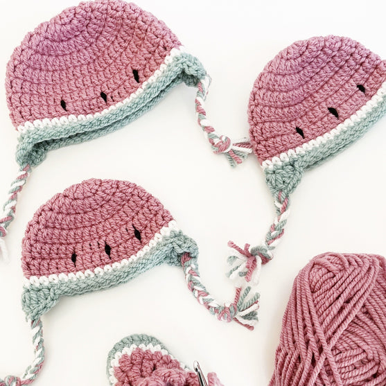 

Wintermelons - Baby Beanie and Booties
2