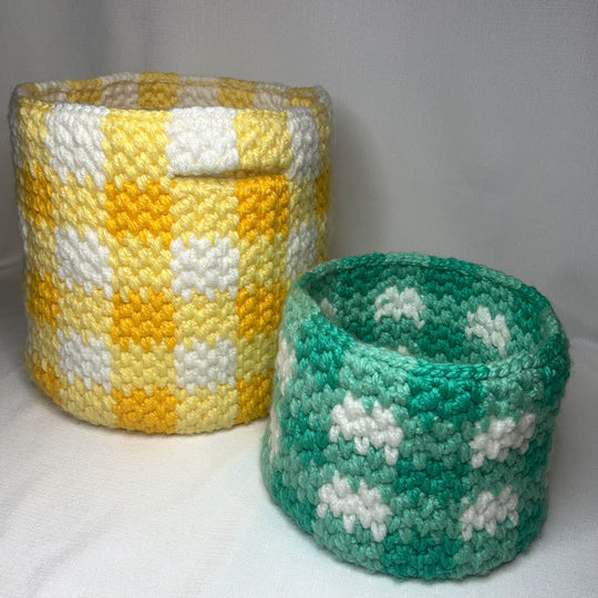 Vichy - Basket set