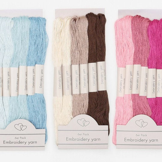 Embroidery Yarns 6-pack - Go Handmade
