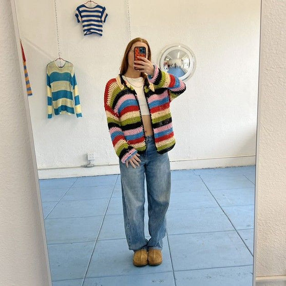 

Hex Stripe - Cardigan
3