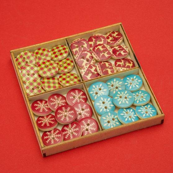 

Wooden Buttons - Christmas - 18 mm - Hobbii
4