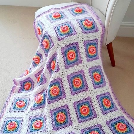 Rainbow Rose - Blanket