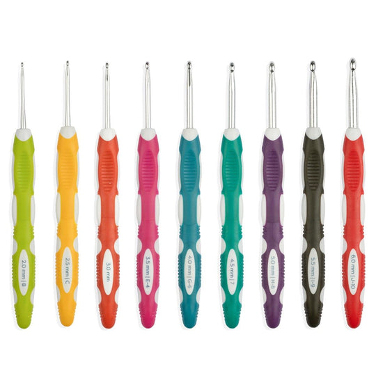 Duo Touch Crochet Hook set - 9 sizes - Hobbii
