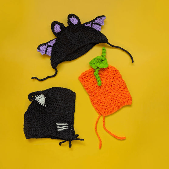 

Baby Boo Bonnets - Halloween Bonnet Trio
1