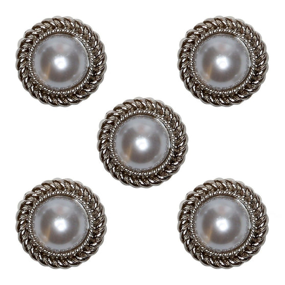 

Pearl Buttons - 15 mm - 5 pcs - Go Handmade
1