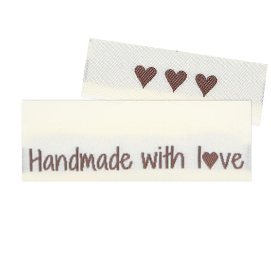 

10 Labels - Handmade with love - 5 cm - Go Handmade
1