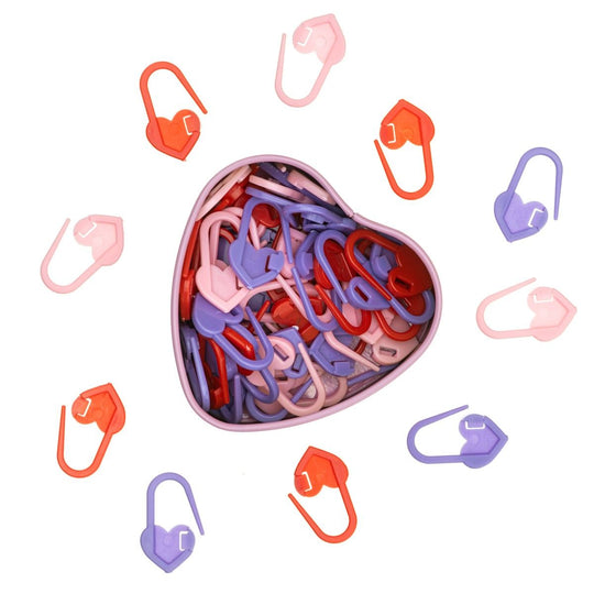 Box of Stitch Markers - Hearts - Hobbii