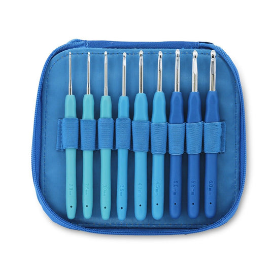 Easy Touch Crochet Hook Set - Lagoon - 9 sizes - Hobbii