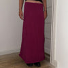 

A-shaped Maxi Skirt - Low-waisted Maxi Skirt
4