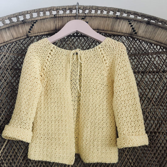 Lemon Blooms - Children’s Cardigan