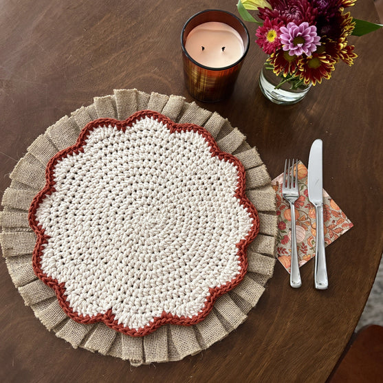 

Scallops - Round Placemat
1