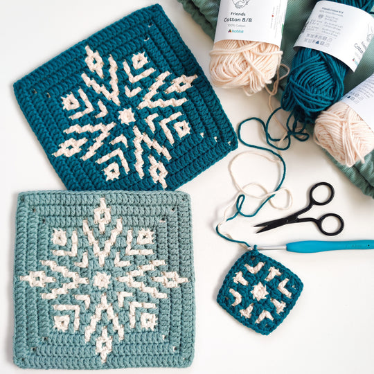 Ice Blossom - Mosaic Square