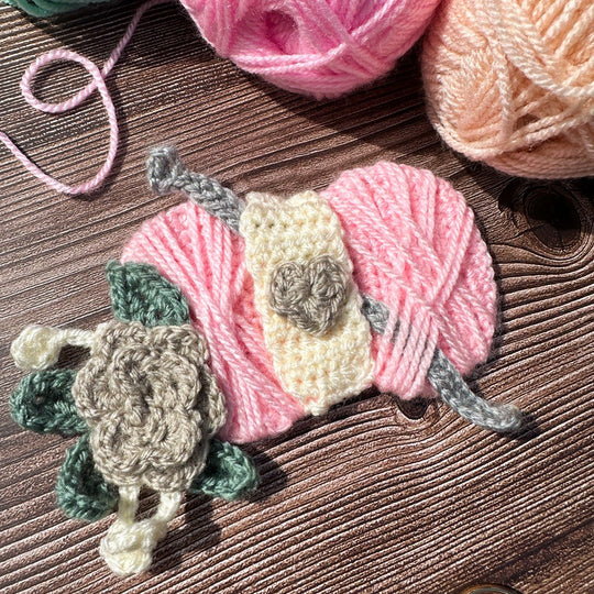 Yarn Ball and Hook - Applique