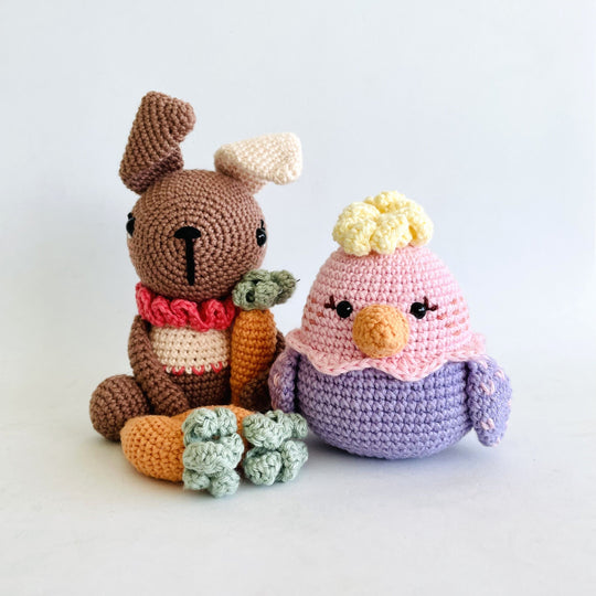 Colorful Easter - Bunny &amp; Hen