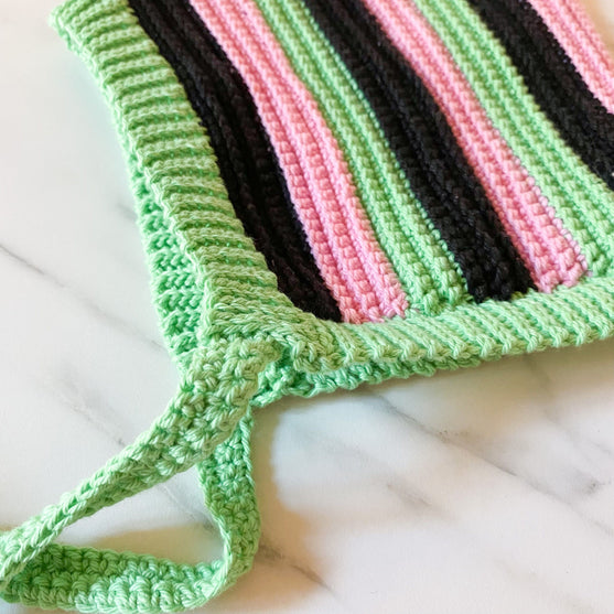 

Candy Stripes - Baby bonnet
4