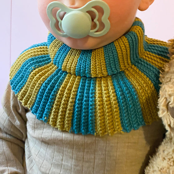 

Candy Stripes - Baby Cowl
1