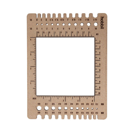 Crochet Hook and Knitting Needle Gauge - Hobbii