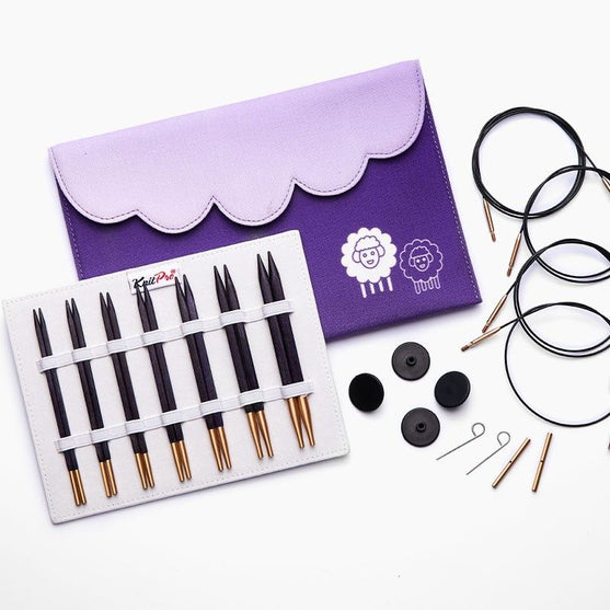 

J'Adore Cubics Deluxe Interchangeable Circular Needle Set - KnitPro
1