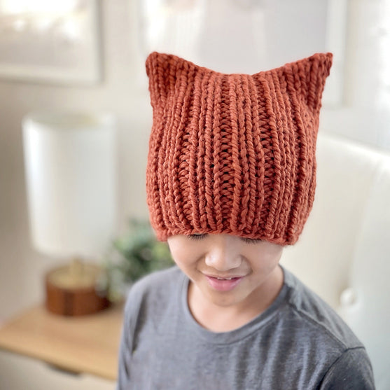 

Chunky Cat - Hat - Knit
2