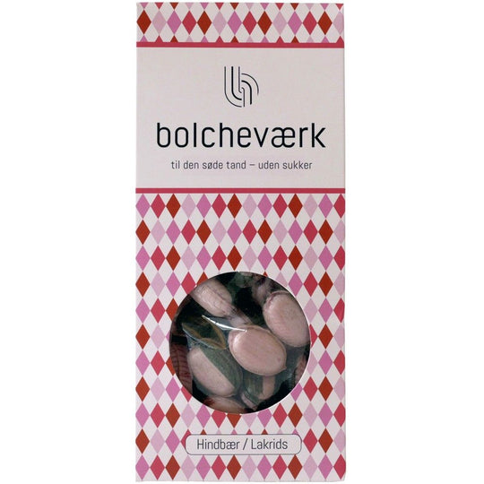 Raspberry &amp; Licorice – Sugar-free hard candies - Bolcheværk