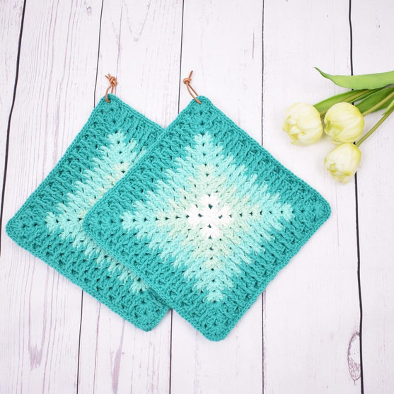 

Mosaic Granny Potholders - Mix
1