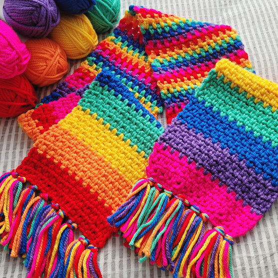 

Chunky Rainbow - Scarf
2