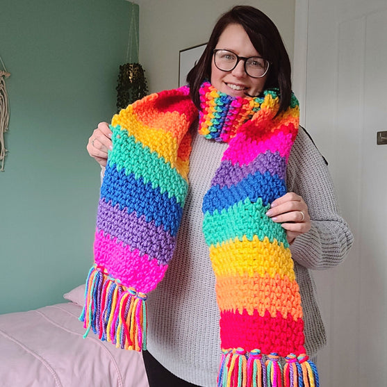 

Chunky Rainbow - Scarf
4