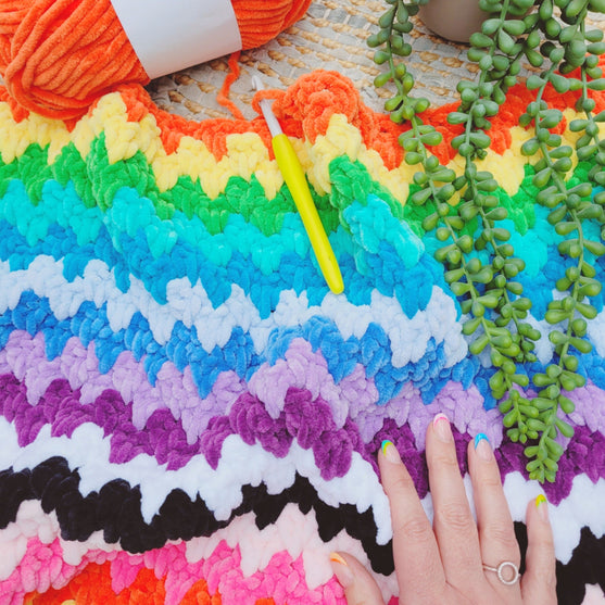 

The Rainbow Cuddle Blanket
3