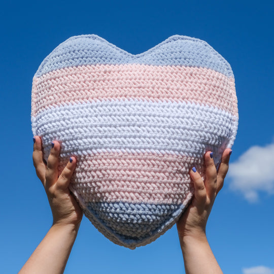 Trans Pride - Heart Pillow