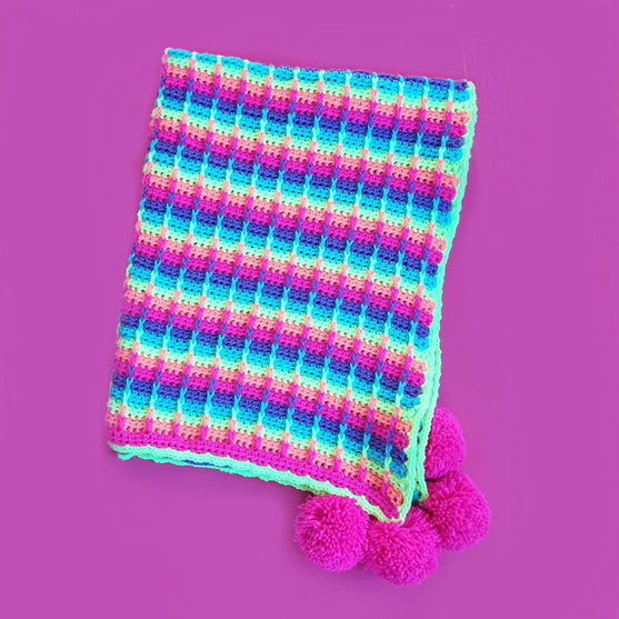 

Rainbow Waffle - Blanket
2