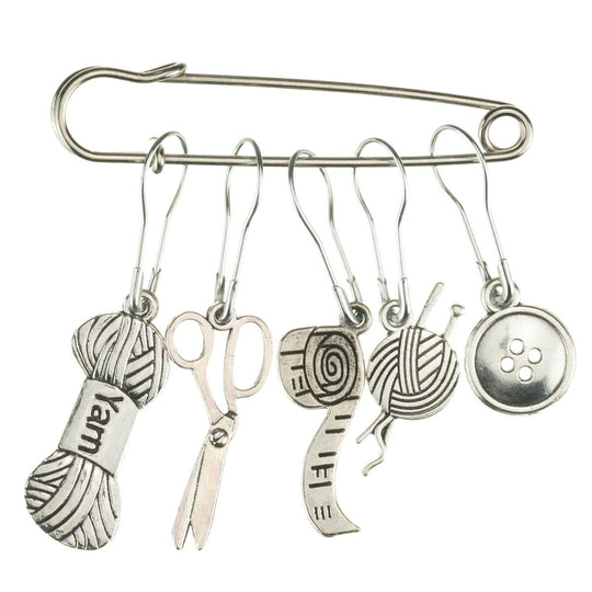 Stitch Markers w. Shawl Needle - Hobbii
