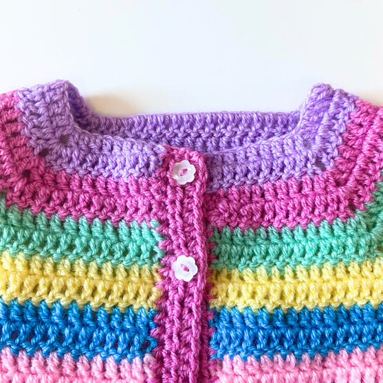 

Sunshine and Rainbows - Baby Cardigan
5