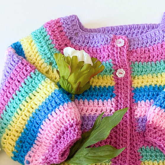

Sunshine and Rainbows - Baby Cardigan
4