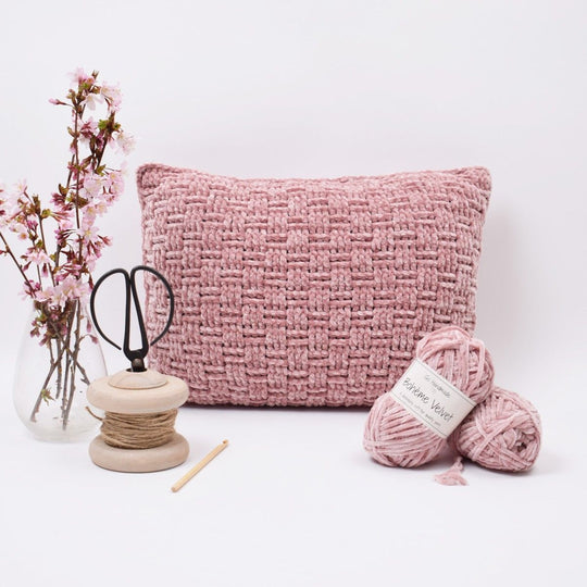 Velvet Woven Pillow - Rectangular