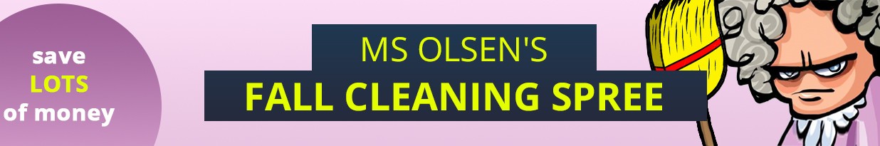 Ms Olsen's Fall Cleaning Spree 2018